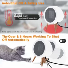 1000 Вт керамический обогреватель, портативный персональный керамический электрический нагреватель с защитой от перегрева и защитой от перегрева