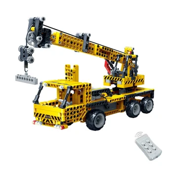 

Electromechanical Building Kit Technic RC Car Remote Control Crane Truck Building Blocks Bricks Kids Toy Educational Toys