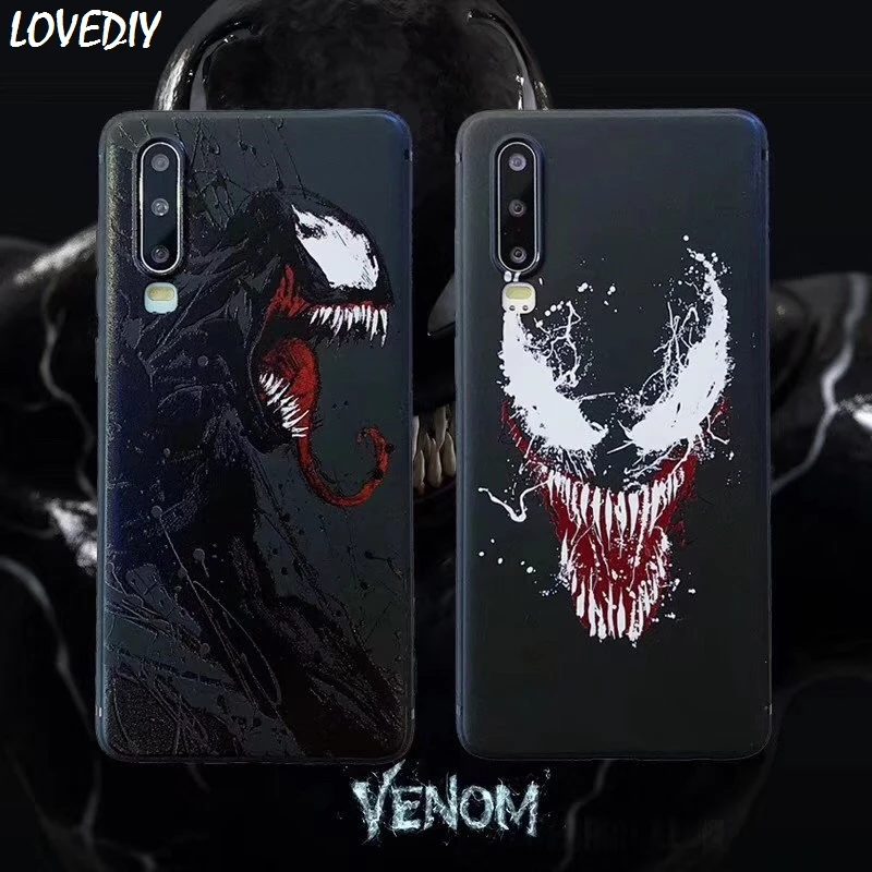 Marvel Venom 3D Relief TPU Back Phone Case for Samsung S8 note9 Huawei iphone 6 s 7 8 plus 11 Pro Max X XS Xr Cover |