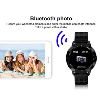 

Smart Watch IP67 Color Screen Round Bracelet Sports Heart Rate Monitor Sports Smart Bracelet Movement LFX-ING