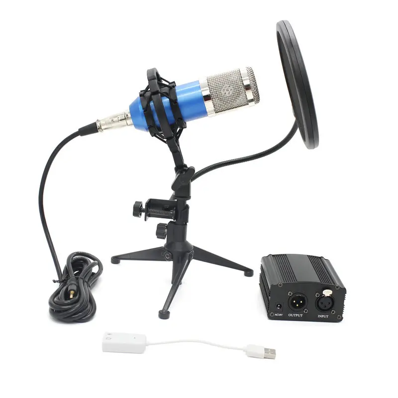 BM 800 микрофон профессиональный конденсаторный микрофон Портативный Фильтр Треугольный Кронштейн комплект фантомное питание - Цвет: Model 3