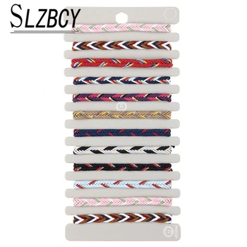 

12pcs/set Colorful Tibetan Charm Woven Bracelet Handmade Adjustable Wax Thread Braided Rope Bracelets For Women Men Jewelry Gift