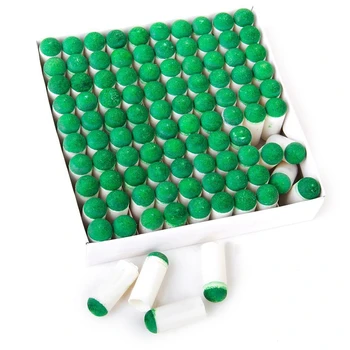 

100PCS 9mm Table Pool Snooker Billiard Cue Stick Tips Slip-on Push-on Practice