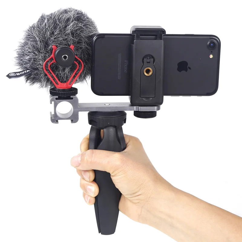 CimaPro CPT-3 металлический удлинитель 3 крепления для холодного башмака для Zhiyun Smooth 4/DJI OSMO/Vimble 2 Gimbal светодиодный светильник BY-MM1 микрофоном