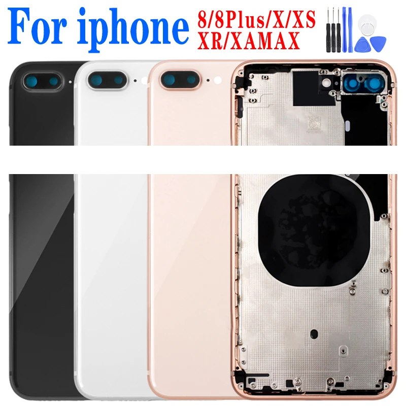 Новинка чехол для аккумулятора XS IPhone X Max задняя крышка + средняя рамка Шасси лоток