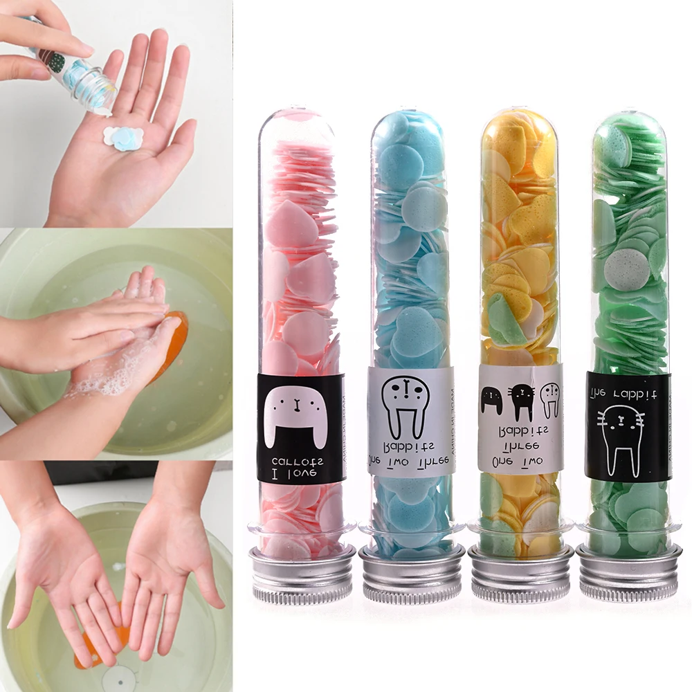 Hand Washing Travel Disposable Paper Soap Tablets Outdoor Portable 