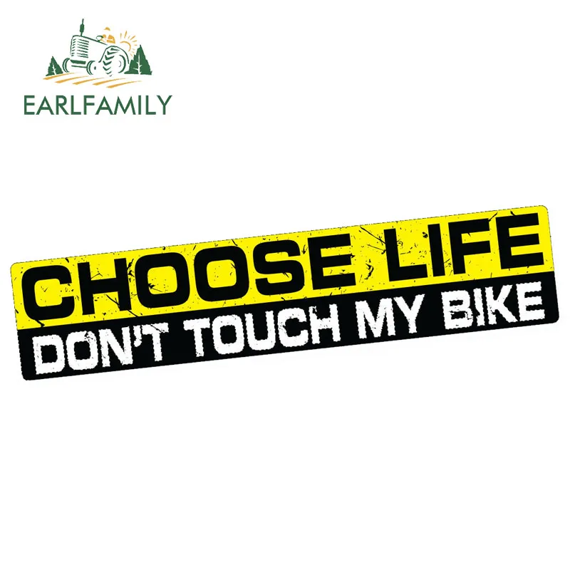 EARLFAMILY 15 см x 3 Автомобильная наклейка s CHOOSE LIFE MY BIKE Наклейка виниловая смешная на