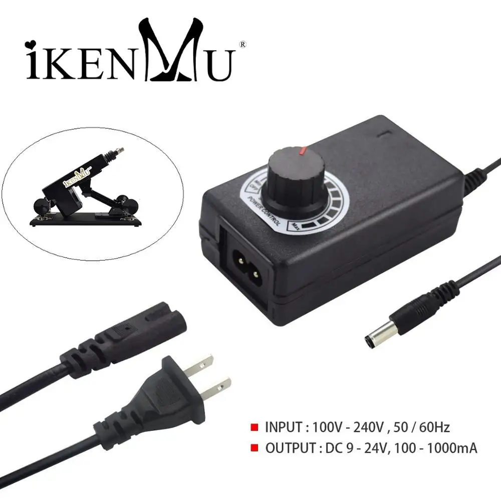 

iKenmu 100v-240v US Adapter for Sex Machine Power Cord for Usual Sex Machine,US Plug and EU Plug Adapter Power Supply