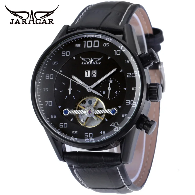 

Jaragar Fashion Casual MEN'S Watch Hollow out Watch Fully Automatic Mechanical Wrist Watch