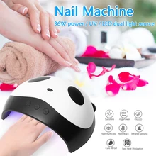Прекрасный USB панда 36 Вт Светодиодный УФ гель для ногтей Лампа для высыхания Лечения Машина отверждаемые УФ гель