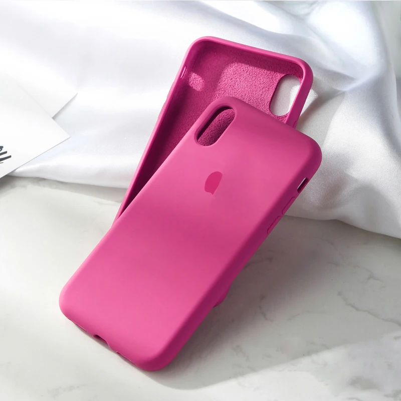 Official original silicone case for iphone 11 pro with logo case for
iPhone 7 6 6s 8 plus xr xs max x 11 pro max back cover