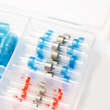 

Heat Shrink Splice Connector Crimp Terminal Set Solder Sleeve Tube Electrical Insulated Butt wire Connectors High Quality200PCS