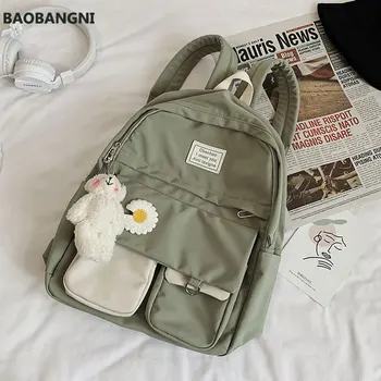 

Women Backpack School Bags for Teenage Girls student backpack Pink Capacity Bookbags Preppy Style SchoolBag Female