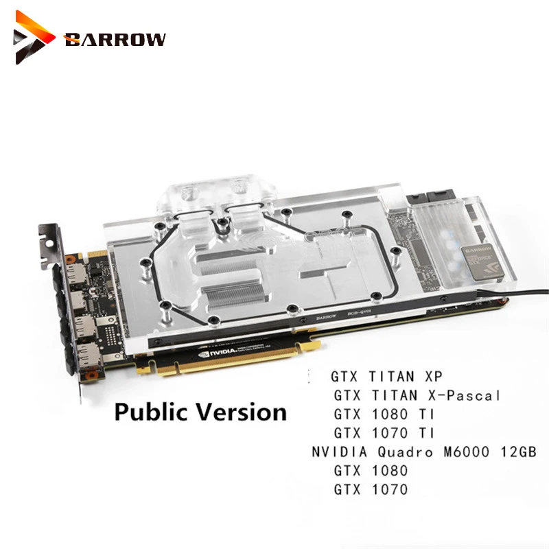 ^*Best Offers BS-NVG1080T-PA Barrow gpu watercooling cooler for GTX 1080TI/New TiTan X Water Cooling GPU Water Block with controller ^*Best Offers BS-NVG1080T-PA Barrow gpu watercooling cooler for GTX 1080TI/New TiTan X Water Cooling GPU Water Block with controller