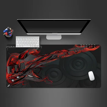 

Best-selling Cool Red Guitar Mousepad High Quality Rubber Personality Game Pad Office Computer Keyboard Mouse Pad Game Mats