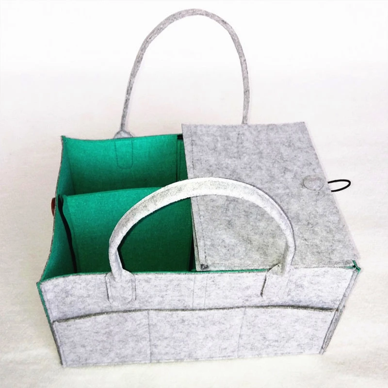 Складной войлочный детский подгузник Caddy Органайзер Съемная крышка сумка для хранения детские игрушки Портативная сумка коробка для