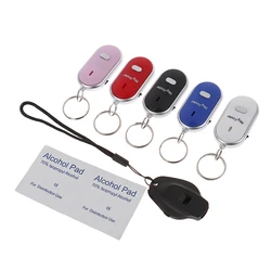 Capteur de sifflet Anti perte, porte clés, traqueur LED, localisateur de claquettes de sifflet, localisateur GPS personnel Portable, localisateur de clé, 1 pièce 