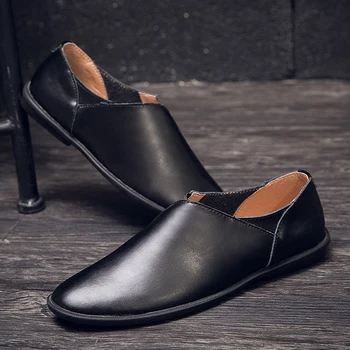 

Leather Loafers Business Mens Shoes outdoor breathable Casual Luxury Designer Shoes men Lightweight Shoes Mocasines Hombre
