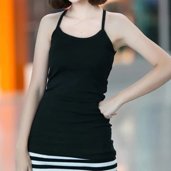 

Summer Female Sexy Camisole Slim Sling Short Tank Tops Comfortable Y Shaped Female Vest 2020 New Tank Tops