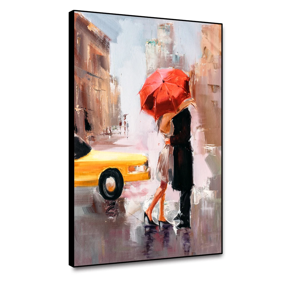 Laeacco Figure Painting Love Canvas Painting & Calligraphy Posters and Prints Wall Art Pictures for Living Room Home Decoration