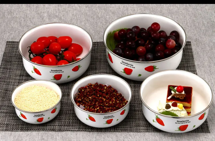 Эмалированная миска для льда 5 комплектов герметичная коробка хранения
