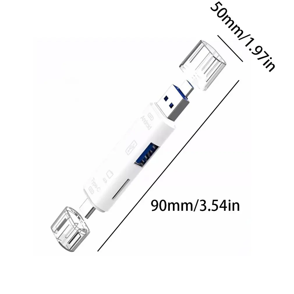 3.1Type-C 5-В-1 Кардридер мобильного телефона Dual-Применение считыватель карт OTG мульти-Функция кард-ридер устройство для считывания с tf-карт