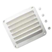 Морской жалюзи вентиляционные отверстия Круглый шланг корпус вентиляционное отверстие лодка Белый 5-1/2 ''x 4-7/8''
