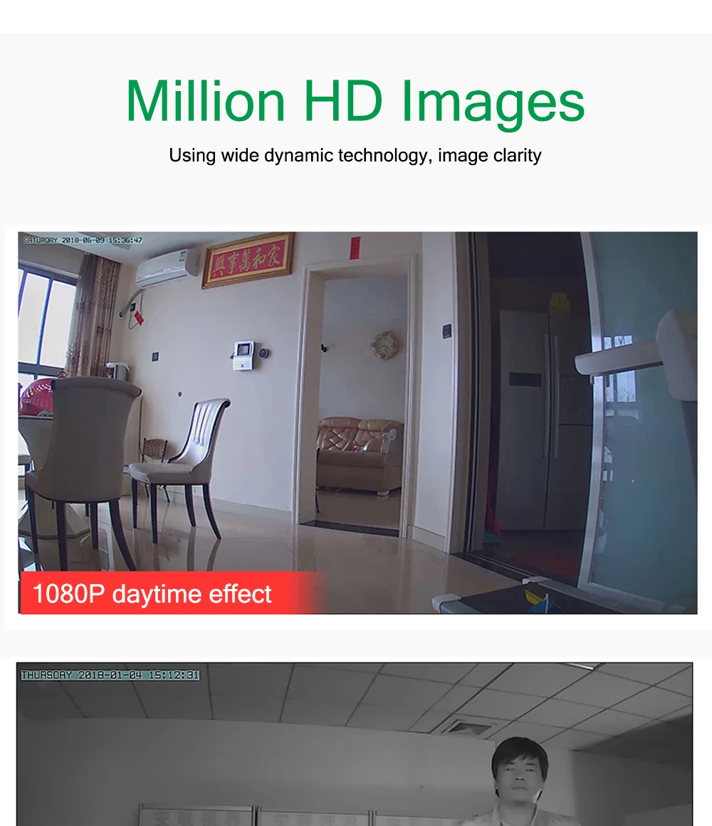 1080P Беспроводная 1920*1080 wifi ip-камера, интеллектуальная домашняя охранная камера видеонаблюдения, сетевая камера с wifi P6Spro