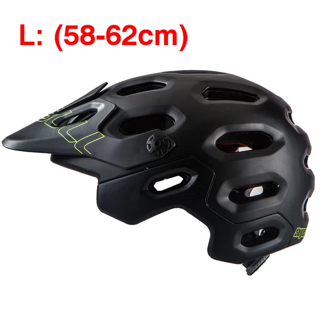 black-29 Взрослый полный покрытый велосипедный шлем внедорожный MTB Горный шоссейный велосипед Полный лицевой шлем DH MTV горный велосипедный шлем Casco BMX - Цвет: black-29