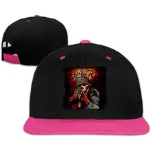 Группа Slayer Логотип музыкальной группы хип-хоп Удобная бейсболка белая Регулируемая простая шляпа