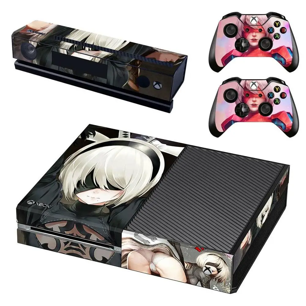 Наклейка s NieR: Automata для xbox one Виниловая наклейка для кожи Pegatinas Adesivo для xbox one консоль Kinect два контроллера Skins