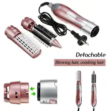 2 in 1 Multifunctional Styling Tools Straight / Curler Hairdryer Rotational Hair Curling Comb Hair Dryer Brush Salon Blow Dryer