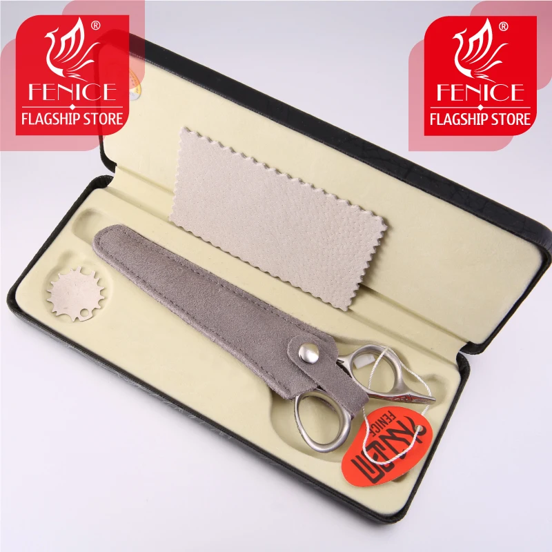 Fenice Professional JP440c 6 дюймовые ножницы для стрижки филировки рога безследные зубов с