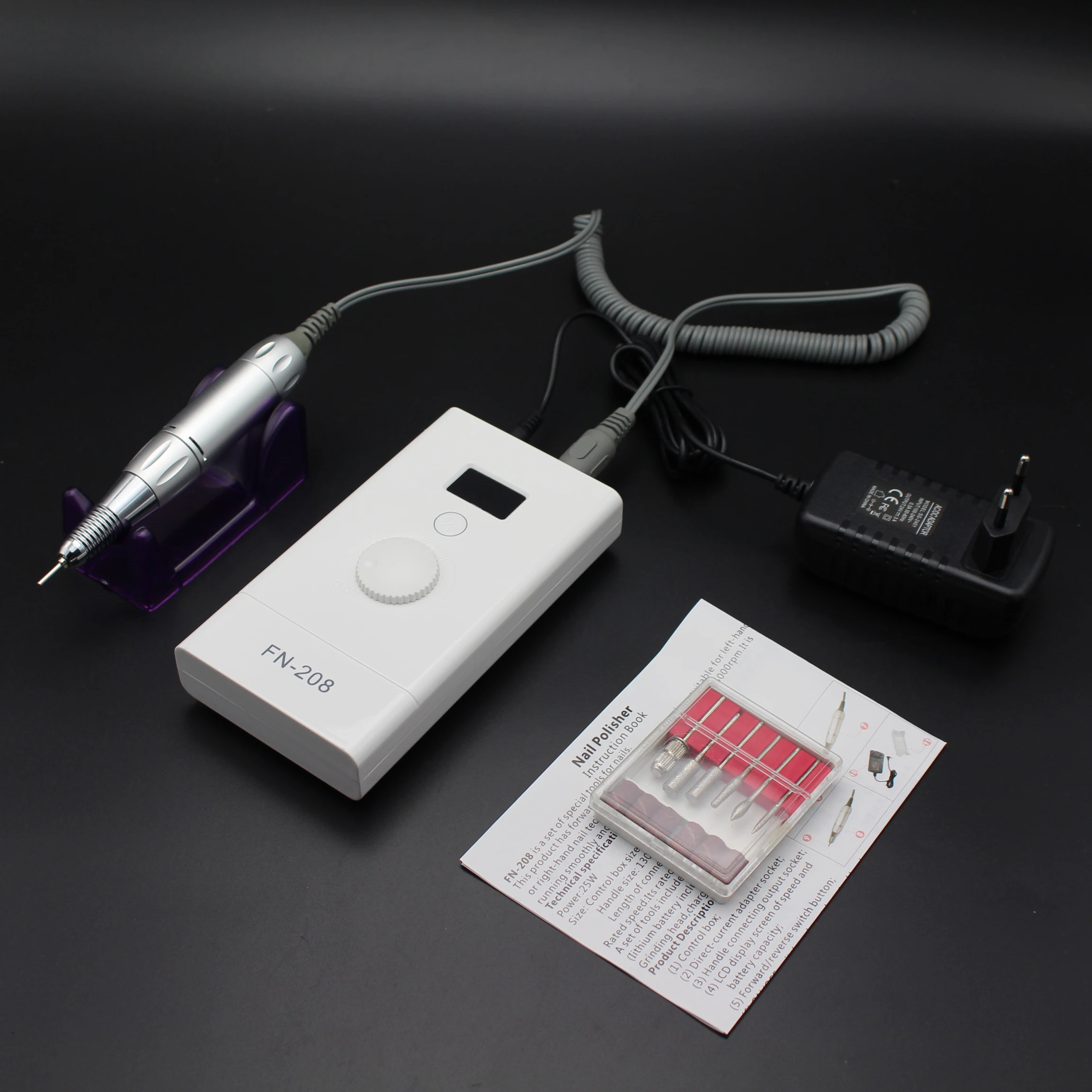 

35000 RPM 25W 8000 mAh Portable Electric Nail Drill Machine Rechargeable Cordless Manicure Pedicure Set For Nail Equipment