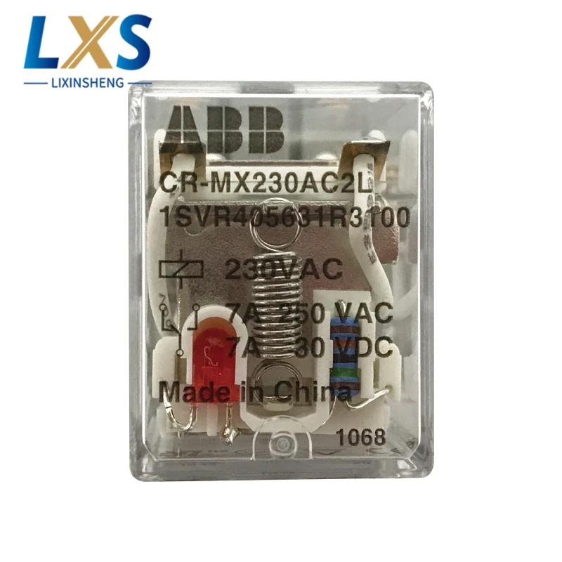 

ABB Power Relays AC220V Aluminium Alloy Touch Spot CR-MX230AC2L 230VAC With LED