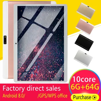 

new WiFi Tablet Screen 10\ Inch Ten Core 6G+64G Dual SIM Dual Camera Rear Android8.0