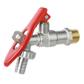 

Brass External Thread Water Tap Lockable Home Washing Machine Garden Single Spout Faucet Bathroom Fixture WWO66