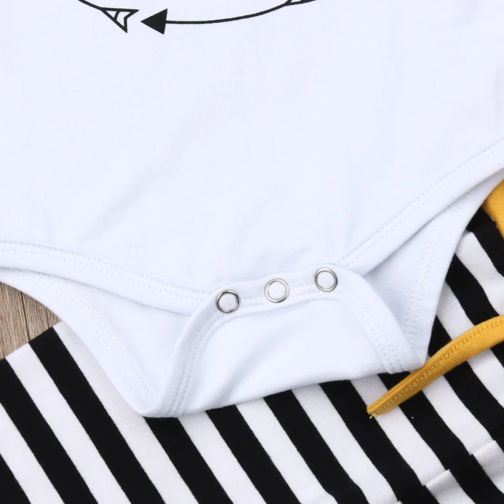 Одежда для мальчиков г. Хлопковый комбинезон с длинными рукавами для новорожденных мальчиков, топы, штаны в полоску, брюки комплект одежды из 3 предметов