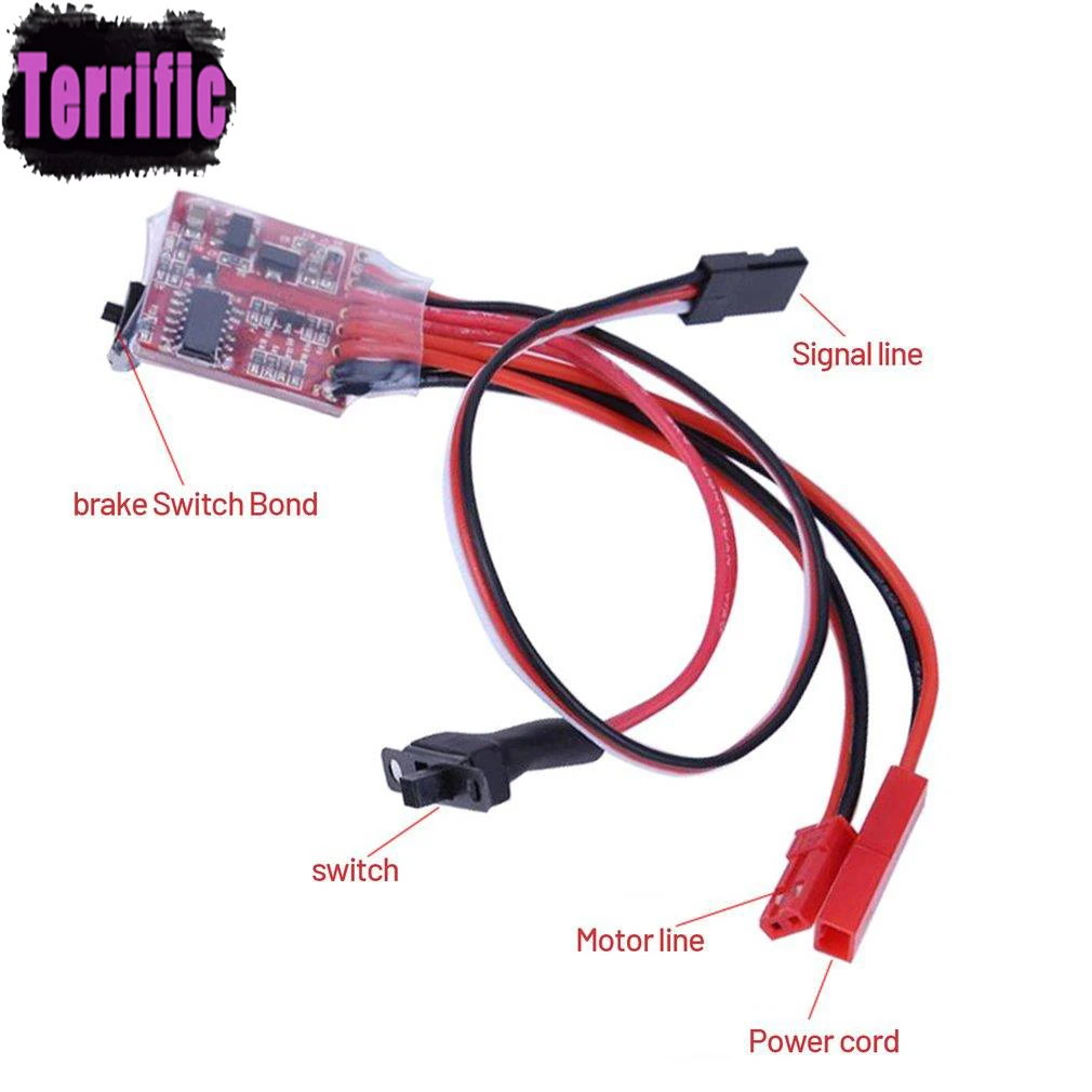 Мини 20A 30A ESC Скорость двигателя RC 2 кГц вперед обратный щетчатый тормоз 2S для