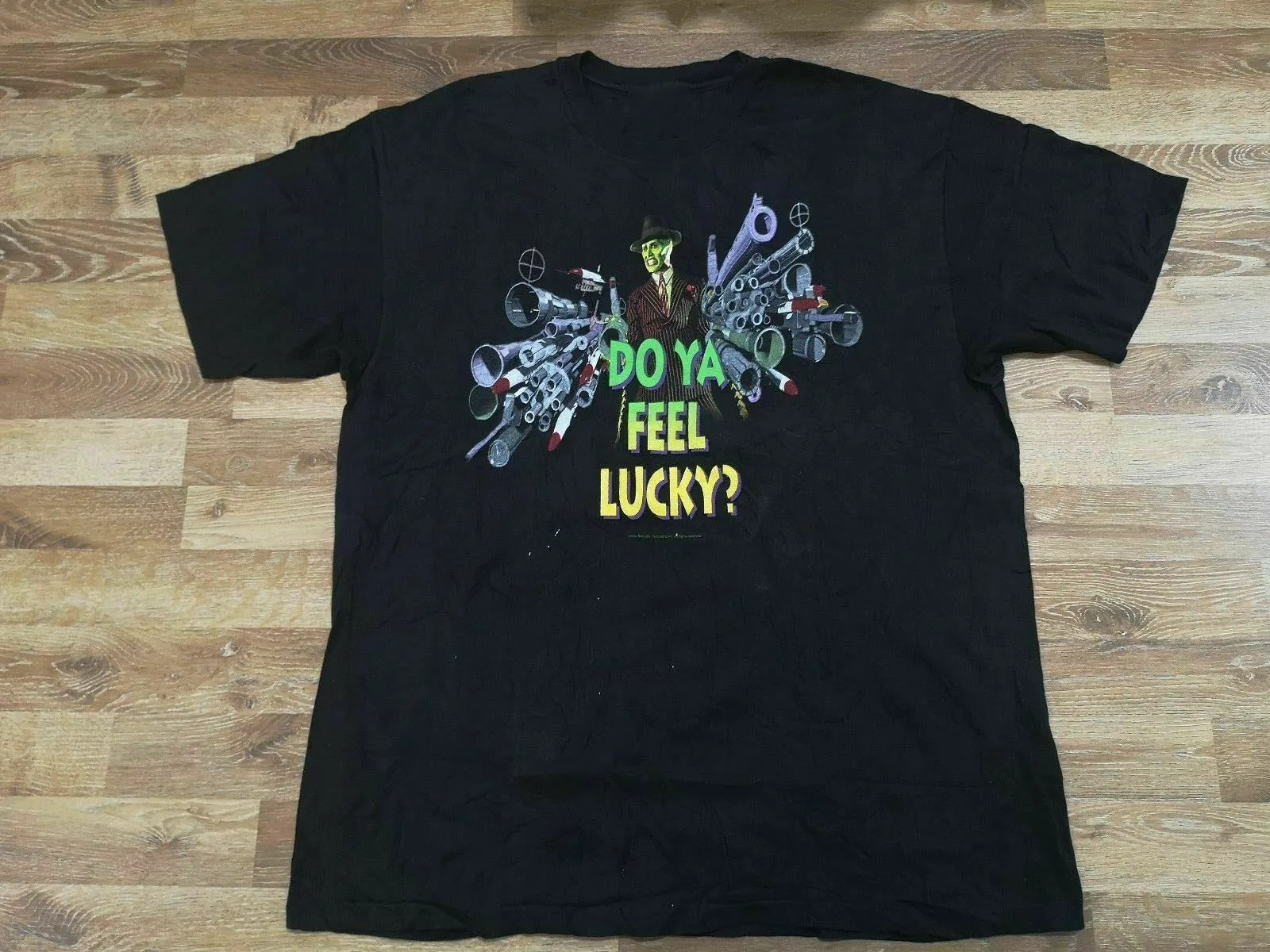 The Mask Movie Promo 1994 T Shirt Jim Carrey Comics Marviel Harajuku Lil Peep Pulp Fiction Naruto | Мужская одежда