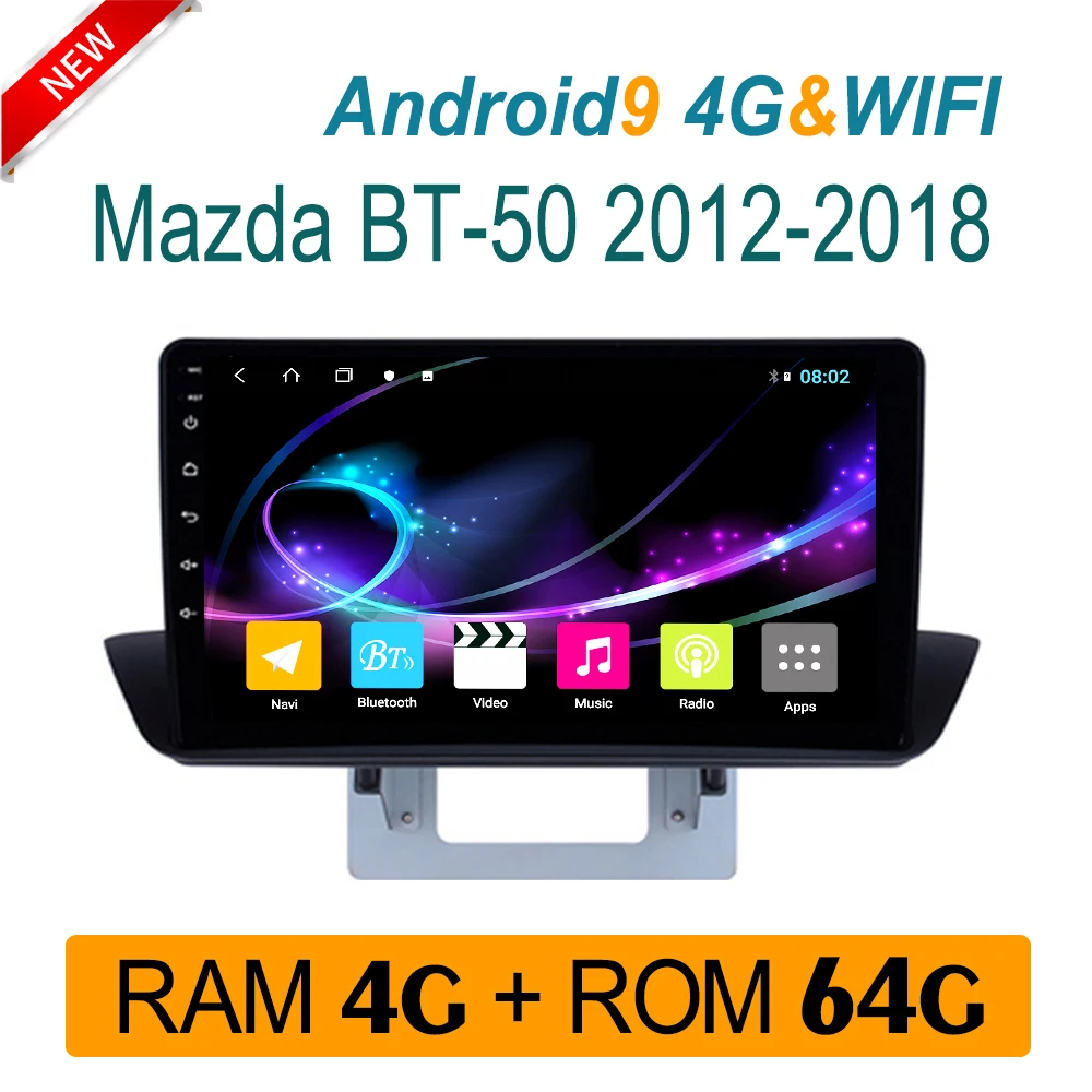 Автомагнитола для Mazda BT50 BT-50 2012-2018 DVD видео аудио плеер RAM4G ROM64G головное устройство