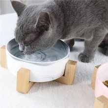 Мрамор, миска для домашних животных кошек собачья миска деревянная полка Керамика для кормления и питьевой миски для собак и кошек кормушка для домашних животных аксессуары