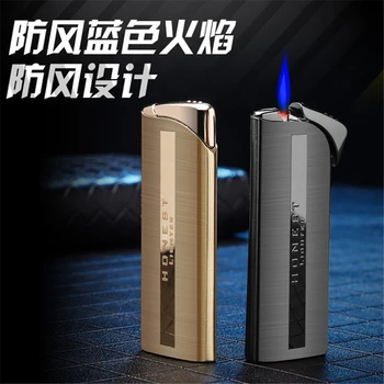

HONEST Ultra Thin Inflatable Butane Gas Cigarettes Lighter Windproof Torch Jet Metal Smoking Tools Mini Novelty Lighter Gift