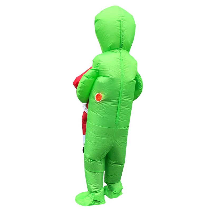 Новое поступление Рождественский Санта зеленый инопланетянин надувной костюм маскарадные костюмы костюм монстра Карнавальный костюм для вечеринок для взрослых