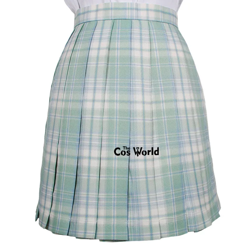 

[Mint] Girl's Summer High Waist Pleated Skirts Plaid Skirts Women Dress For JK School Uniform Students Cloths