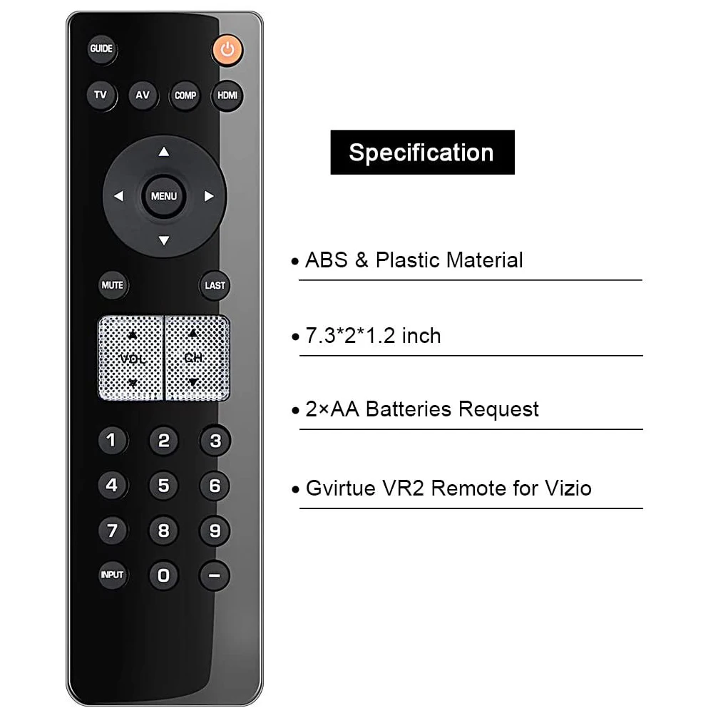 Controle remoto substituto vr2, controle remoto para