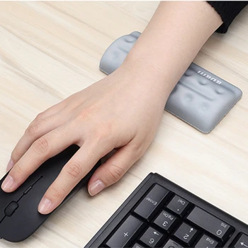 

Keyboard and Mouse Wrist Rest Ergonomic Memory Foam Hand Palm Rest Support for Typing Gaming Pain Relief Repair