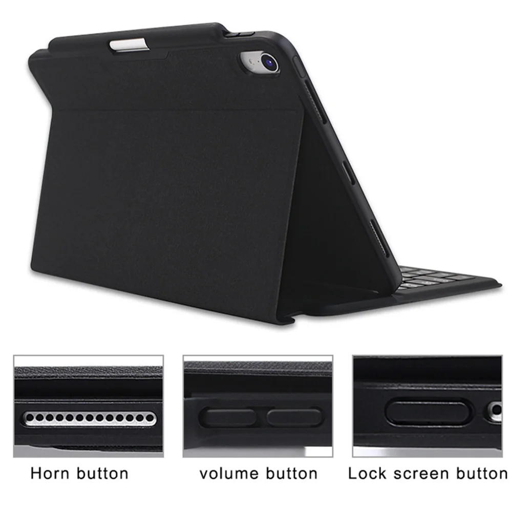 Бизнес для iPad Pro 11 чехол-клавиатура Smart Ultra Slim из искусственной кожи чехол-книжка для iPad Pro 11 дюймов 1" с карандашом