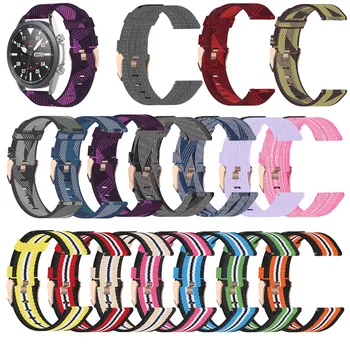 

Braided Nylon Watchband Wrist Strap for Samsung galaxy watch 46mm /gear S3 For Huawei watch GT 2e /amazfit GTR 47mm/amazfit pace