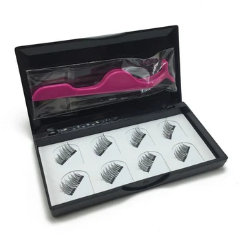 

8 Pcs netic Eyelashes Reusable Double net False Eye Lashes & Tweezer